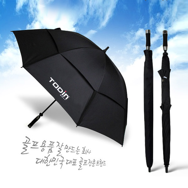그린피플,더블 이중 블랙 30인치 방풍 대형 골프 장우산 필드용품