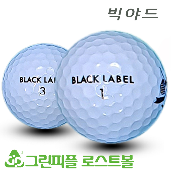 그린피플,빅야드 넥센 세인트 블랙라벨 화이트 3피스 B+급 로스트볼 16개