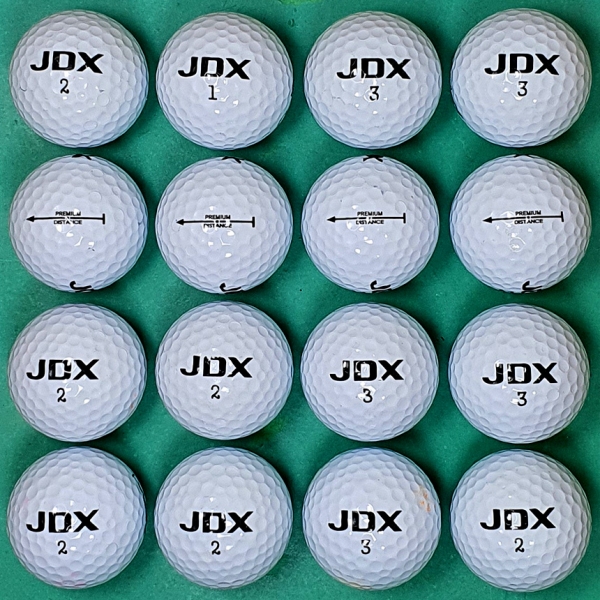 그린피플,JDX 프리미엄 디스턴스 화이트 2피스 A급 로스트볼 16개