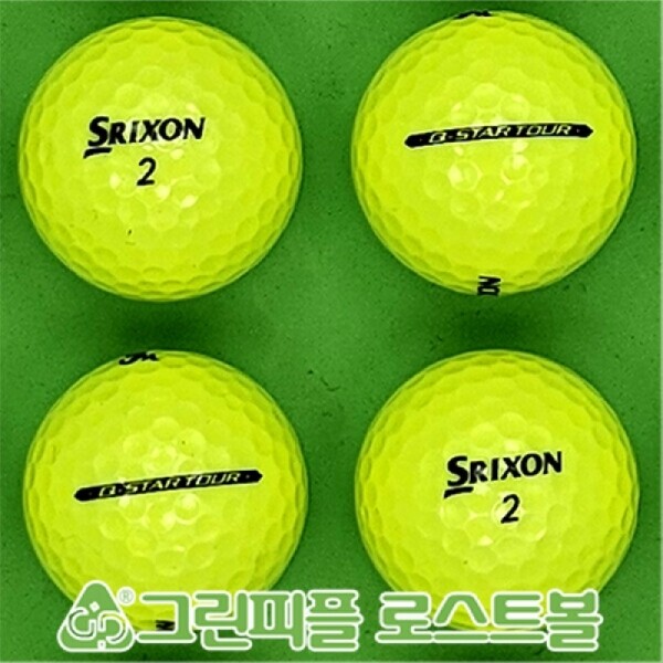 그린피플,스릭슨 Q 스타 투어 옐로우 3피스 B급 로스트볼 16개