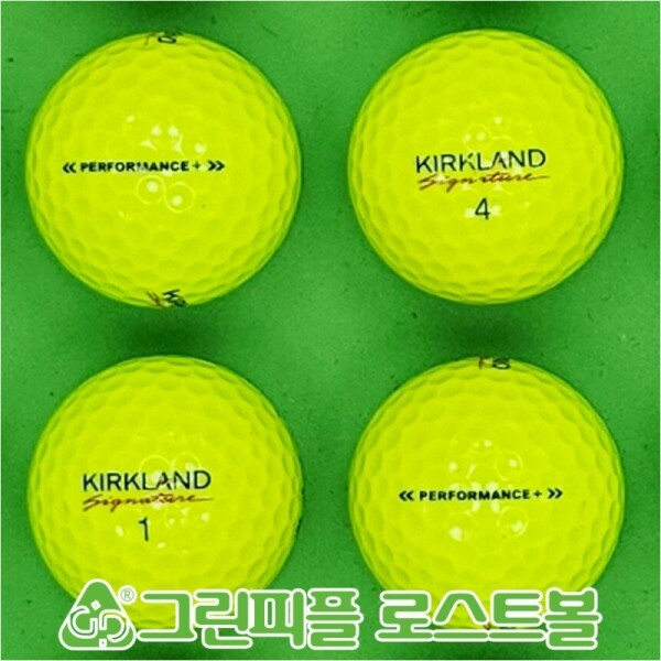 그린피플,커클랜드 시그니처 퍼포먼스 옐로우 3피스 A+급 로스트볼 16개