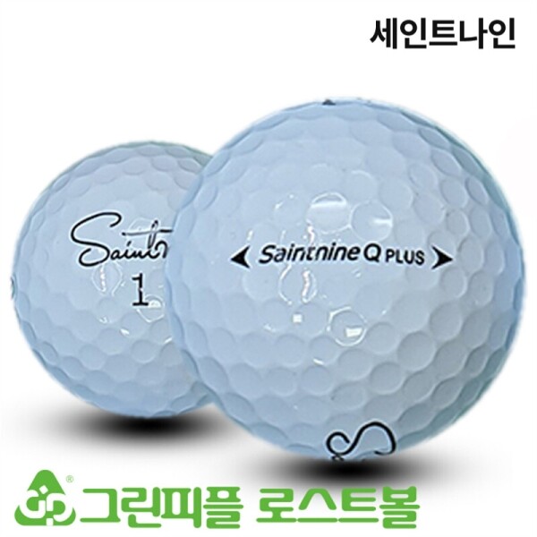 그린피플,세인트나인 Q PLUS 화이트 3피스 A급 로스트볼 16개