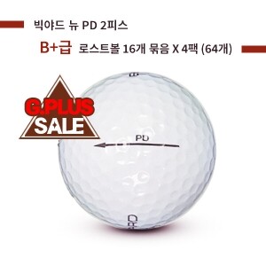 [G.PLUS] 빅야드 뉴 PD 2피스 B+급 로스트볼 64개(4팩)
