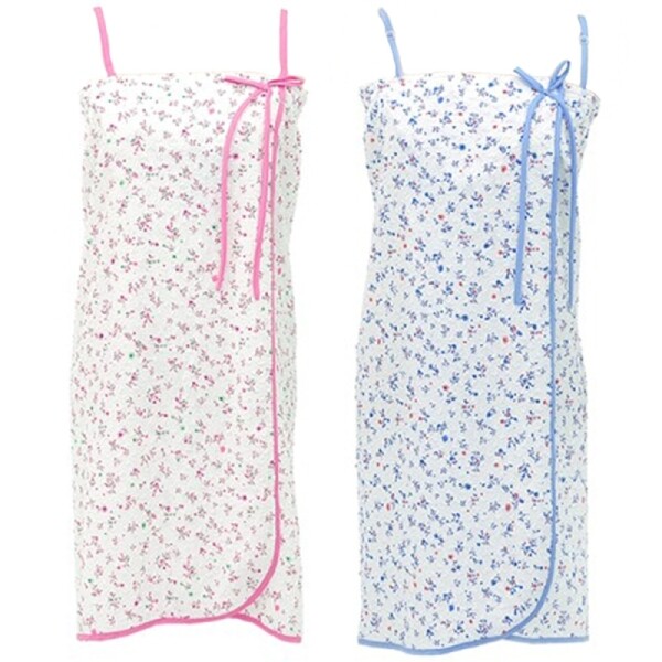 그린피플,그린피플 콜리스 플로랄 바이올렛 시어서커 2컬러 샤워가운8