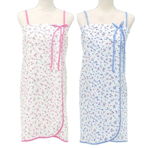 그린피플,그린피플 콜리스 플로랄 바이올렛 시어서커 2컬러 샤워가운8