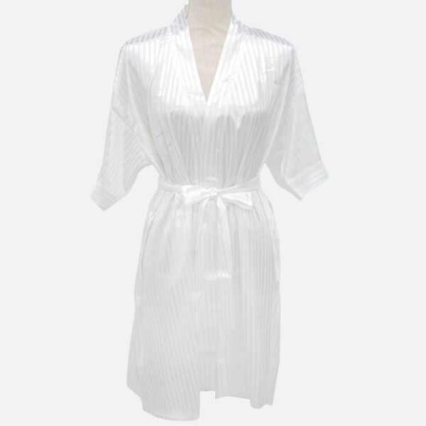 그린피플,그린피플 콜리스 화이트 스트라이프 로브 샤워가운9