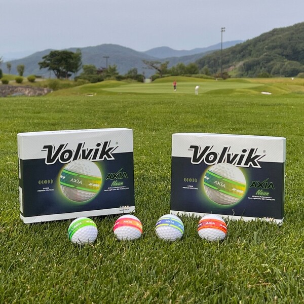 그린피플,[정품볼] 볼빅 엑시아 네온(NEON) 듀얼코어 골프공 3피스 1더즌(12구)