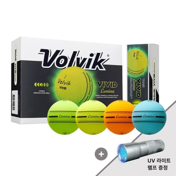 그린피플,[정품볼] 볼빅 비비드 루미나(Lumina) 듀얼코어 골프공 3피스 1더즌(12구)