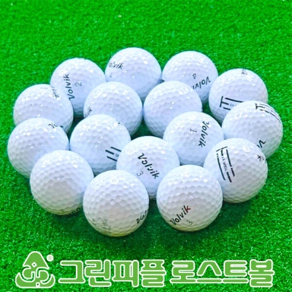 그린피플,볼빅 TOUR V3 화이트 3피스 B급 로스트볼 16개