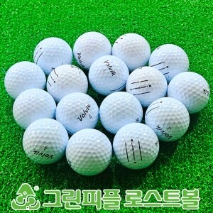 볼빅 브이 프라임 소프트 트리플라인 화이트 3피스 B+급 로스트볼 16개