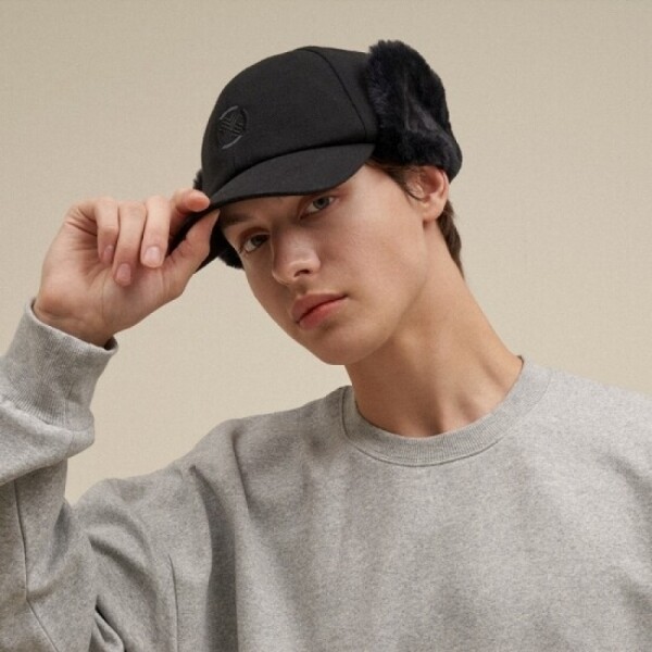 그린피플,그린피플 테크스킨 남성 퍼 이어플랩 골프모자 2color