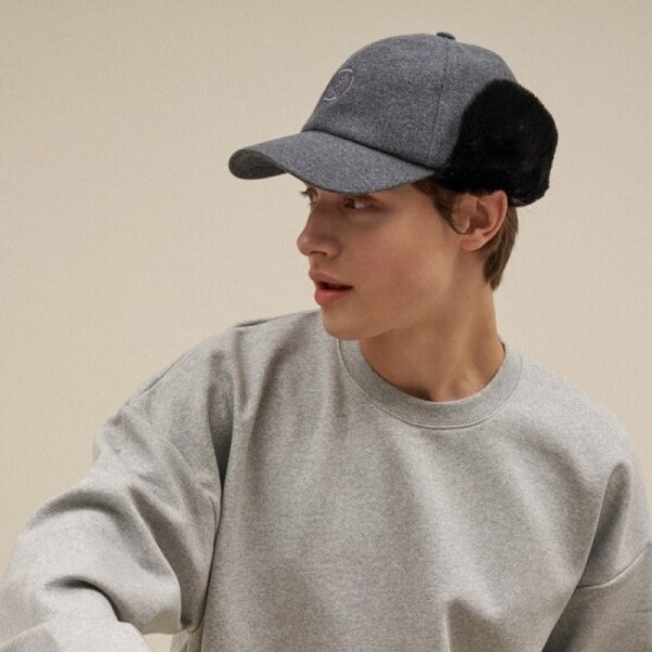 그린피플,그린피플 테크스킨 남성 퍼 이어플랩 골프모자 2color