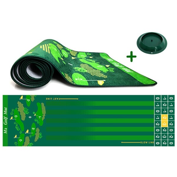 그린피플,엠케이 골프 퍼팅매트 대형 (900mm x 3000mm) +실리콘 홀컵