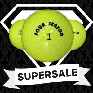 [SALE] 토탈브랜드 형광 옐로우 2피스 A-급 로스트볼 32개(16개X2팩)