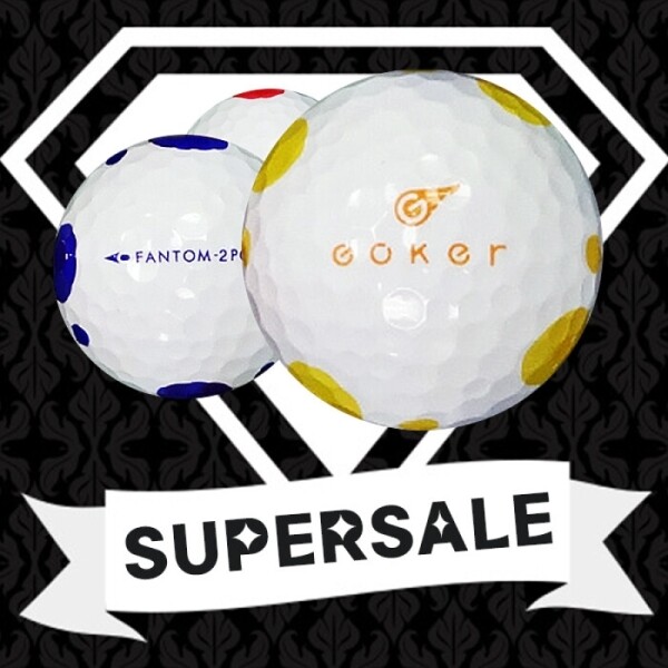 그린피플,[SALE] 팬텀 고커 도트패턴 2PC 컬러혼합 2피스 B+급 로스트볼 32개(16개X2팩)