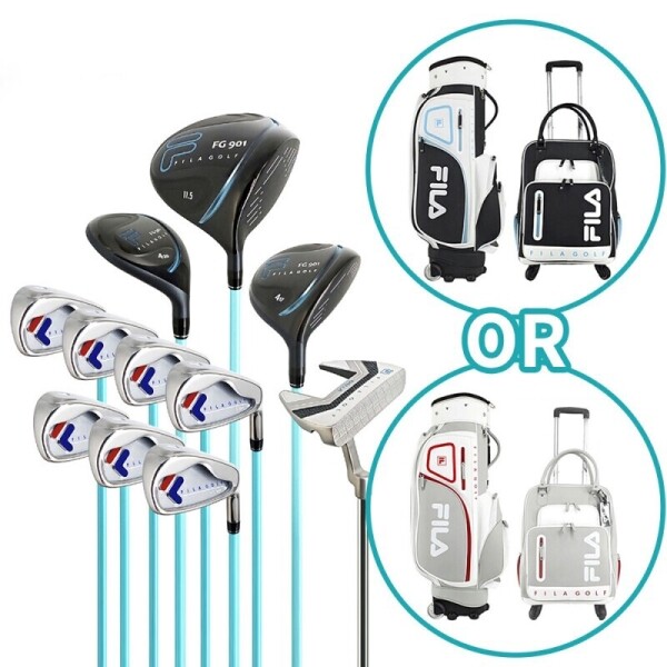 그린피플,[정품] 휠라 FG901 여성 풀세트(클럽11pcs+캐디백+보스턴백)