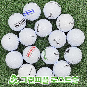 볼빅 아이즈온 투어 화이트 3피스 B+급 로스트볼 16개
