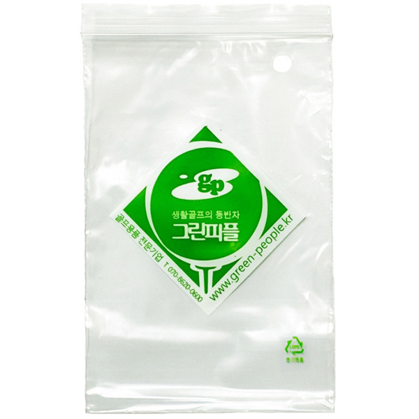 그린피플,골프공 로스트볼 6구 수납 지퍼백 100매 세트