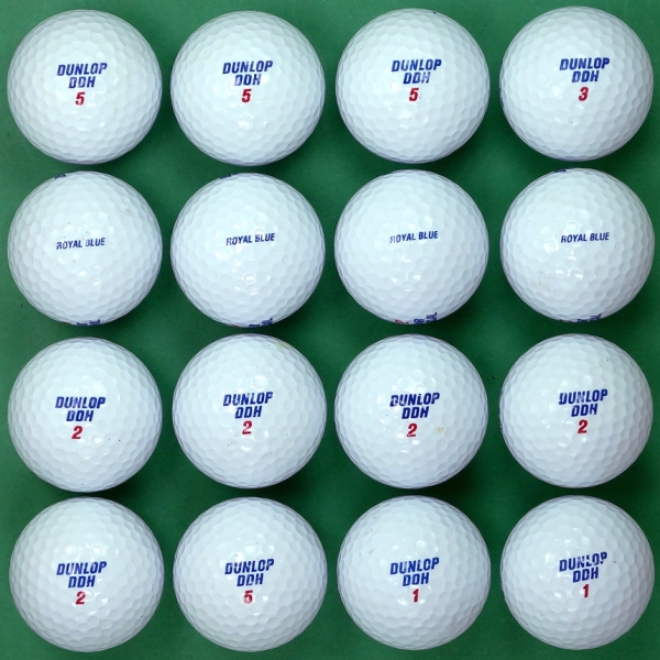 그린피플,[G.PLUS] 던롭 재팬 로얄블루 2피스 A-급 로스트볼 64개(4팩)