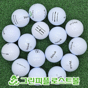볼빅 2p&3p 화이트 혼합 A급 로스트볼 16개