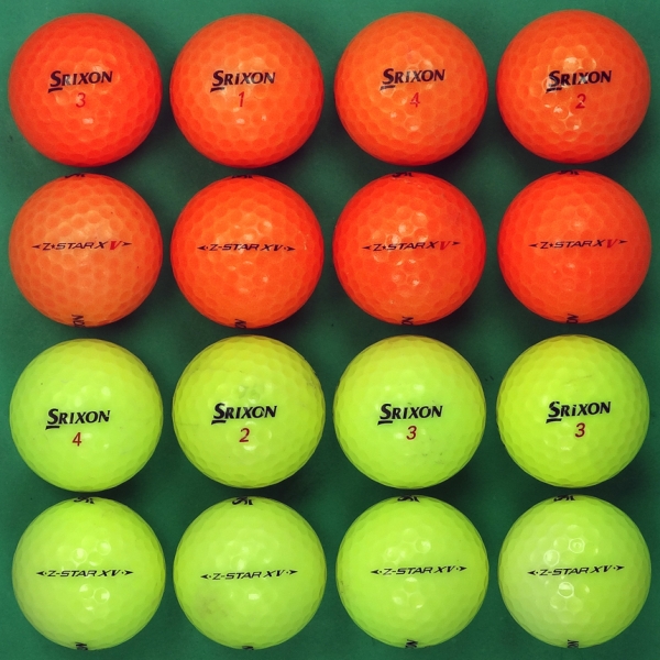 그린피플,스릭슨 Z스타 XV 컬러혼합 4피스 B급 로스트볼 16개