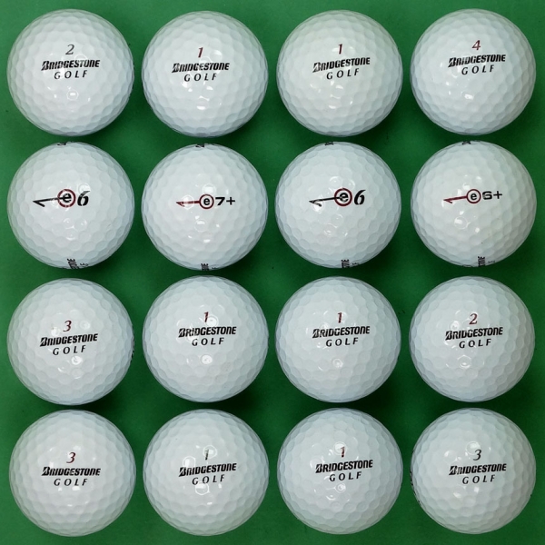 그린피플,브리지스톤 E7,E6 시리즈 혼합 3피스 A+급 로스트볼 16개