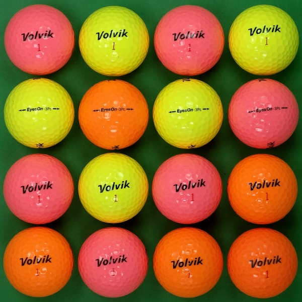 그린피플,볼빅 아이즈온 컬러혼합 3피스 A+급 로스트볼 16개